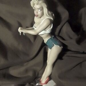 Vintage pre owned 1980's sexy blonde Girl 12oz can beverage holder